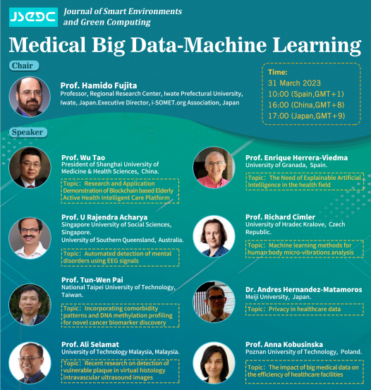 JSEGCJournal's tweet photo. Webinar is coming ‼️

🎓Topic: #Medical #BigData-#MachineLearning
🕙31 March 10:00AM (GMT+8)

🔗Register for free: https://t.co/U3pQWpywrr
😊We look forward to seeing you all! https://t.co/HixkQBR2LT
