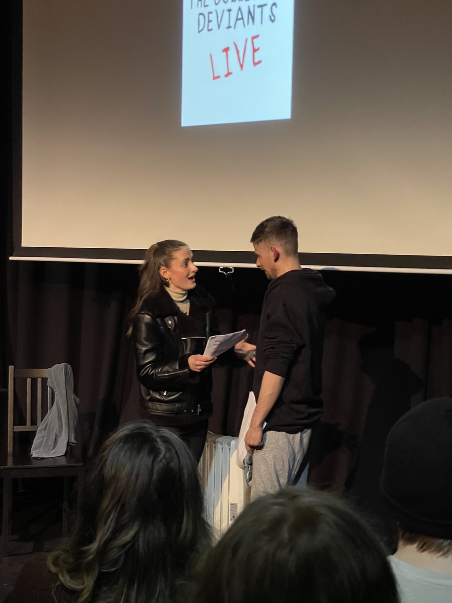 WeAreDeviants's tweet photo. Monday was so good! Our second scratch night of the year and it was a SELLOUT! 😎

We are a collective of actors who self fund their own work. If you want to help us pay for rehearsals and keep this train going we have a Patreon and we'd love your help!

https://t.co/AUhyTy5hvN https://t.co/fLufL3qESe
