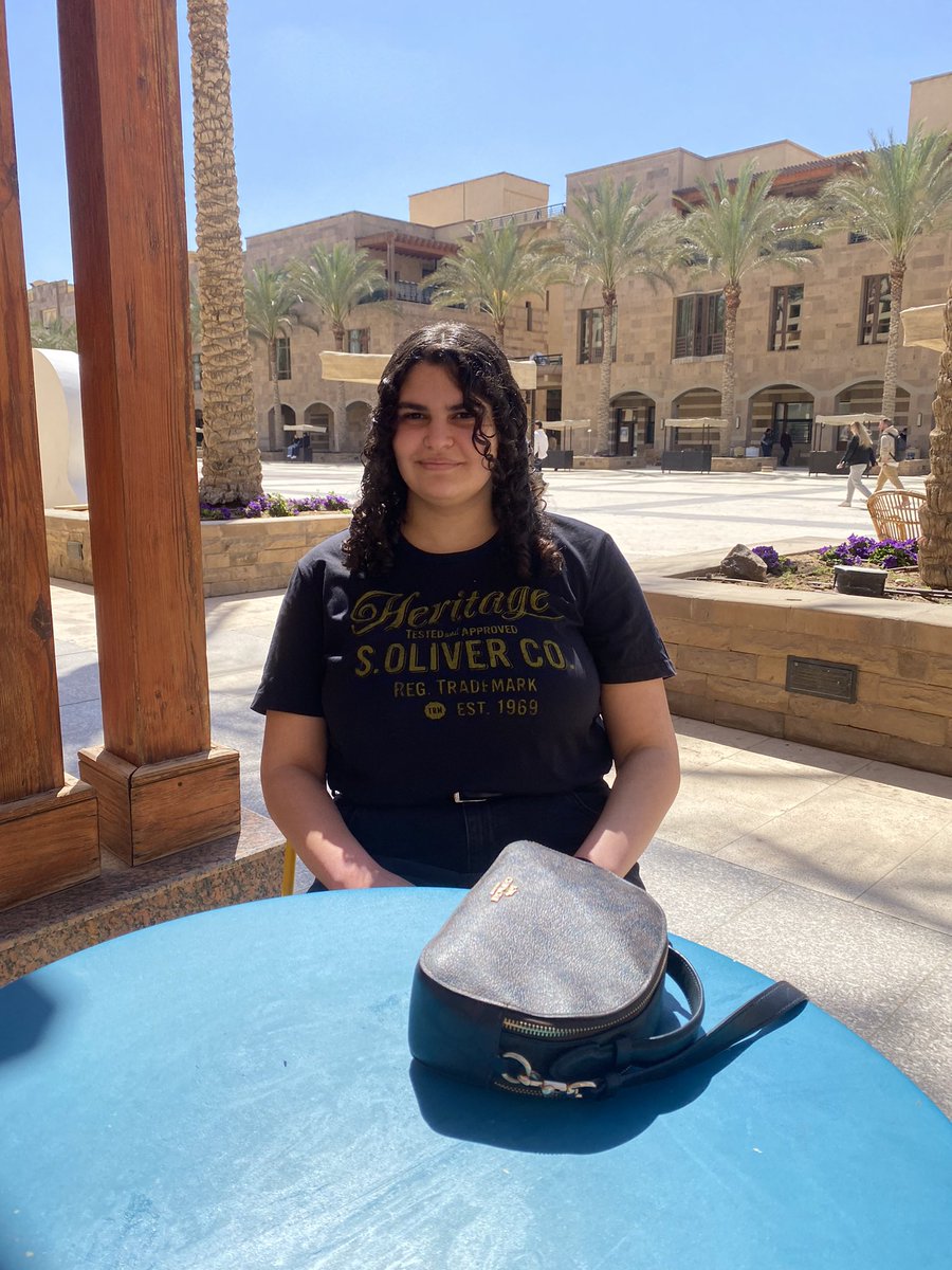 ZiadGnaChange's tweet image. The colored chairs in plaza are Menna’s favorite spot! Mine is the library. #JRMC2202 #JRLweb