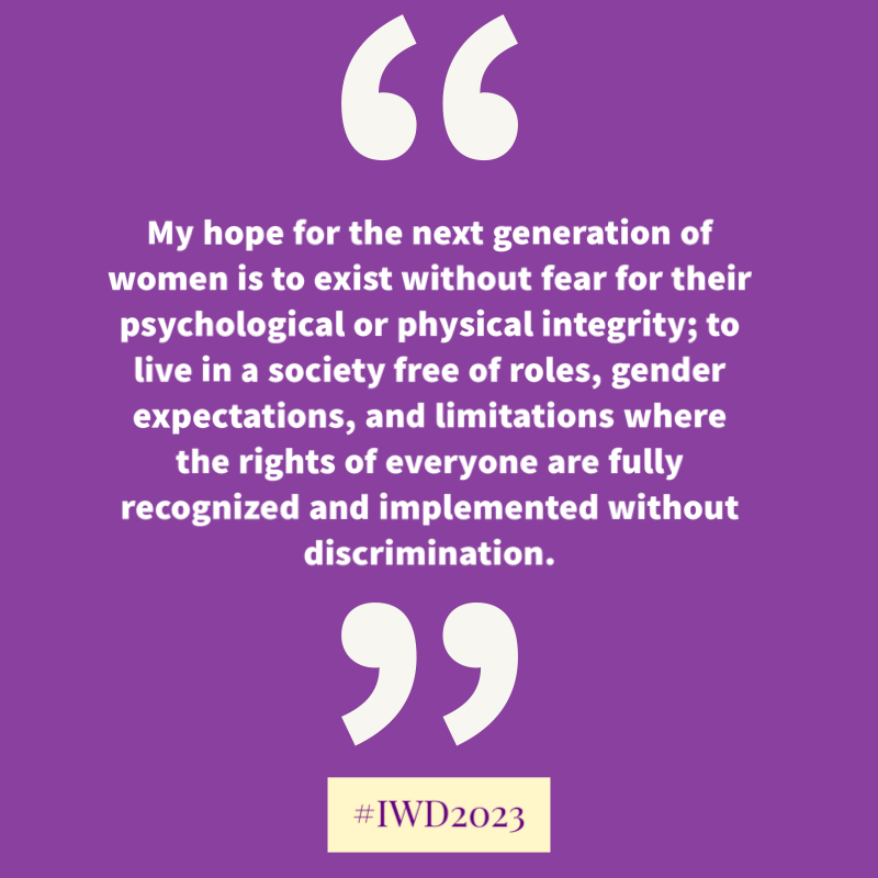UKMissionGeneva's tweet photo. Did you know Geneva is home to many non-governmental organizations?

On #IWD2023, we commend the work they are doing to protect, empower and support women &amp; girls everywhere. 

Meet @Chiara_Gab of @Trial International 👋🏽