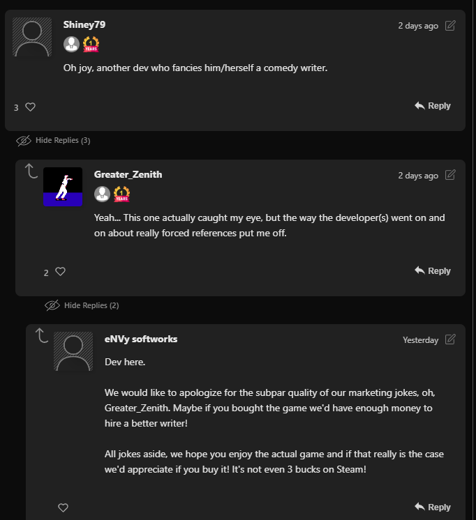 VassiliosK's tweet photo. Something funny happened. People already pirated @BnBtheGame which is fine. Obviously this means we made it big (yay!) 

The thing is, they are complaining about the marketing material in the pirate site. So we answered...

#gamedev #piracy #ttrpgcommunity #indiegame https://t.co/oOSaTIbOma