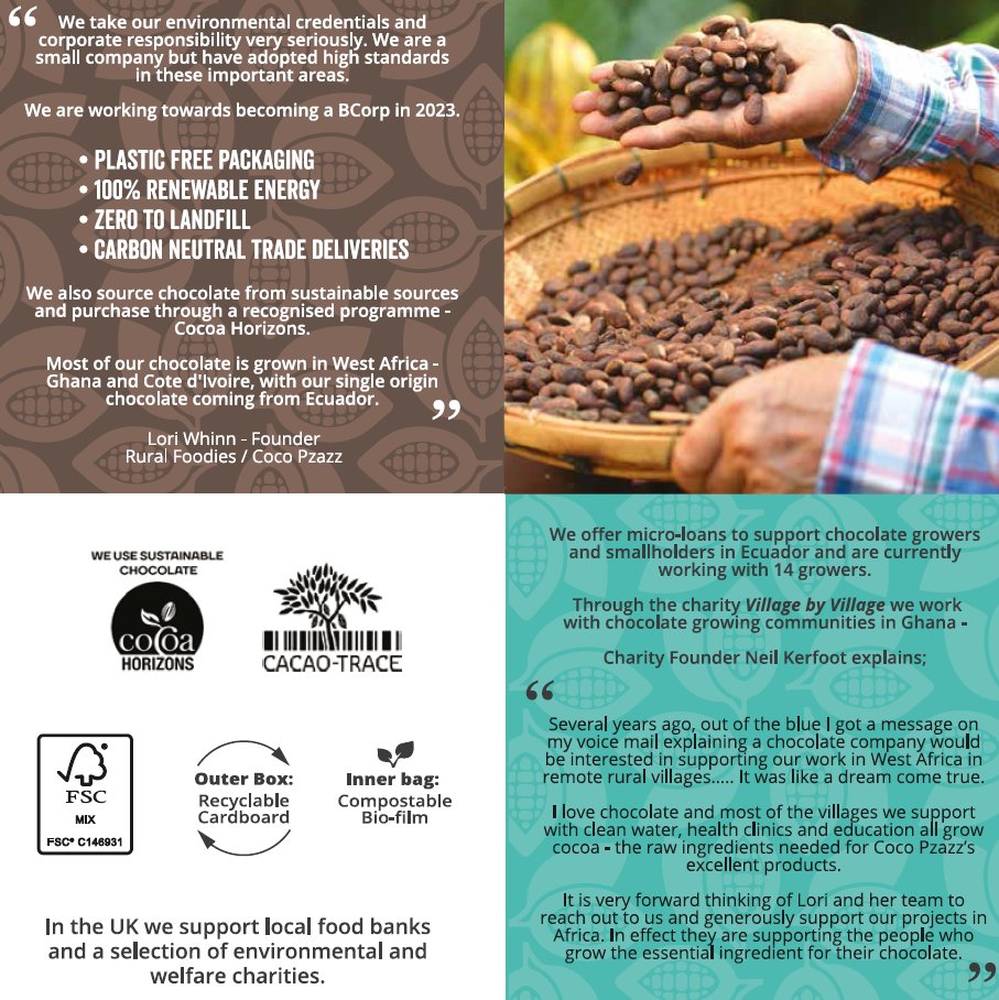 Grounds For Good (@groundsgood) on Twitter photo There's a reason we LOVE working with Coco Pzazz! Sustainably sourced chocolate that supports local cocoa producers through Cocoa Horizons. #plasticfreepackaging
#dairyfree Welsh chocolate bars flavoured with our repurposed coffee grounds and eco coffee oil from <a href="/KaffeBueno/">Kaffe Bueno - Unlocking Coffee’s Health Potential</a> There's a reason we LOVE working with Coco Pzazz! Sustainably sourced chocolate that supports local cocoa producers through Cocoa Horizons. #plasticfreepackaging
#dairyfree Welsh chocolate bars flavoured with our repurposed coffee grounds and eco coffee oil from <a href="/KaffeBueno/">Kaffe Bueno - Unlocking Coffee’s Health Potential</a>
