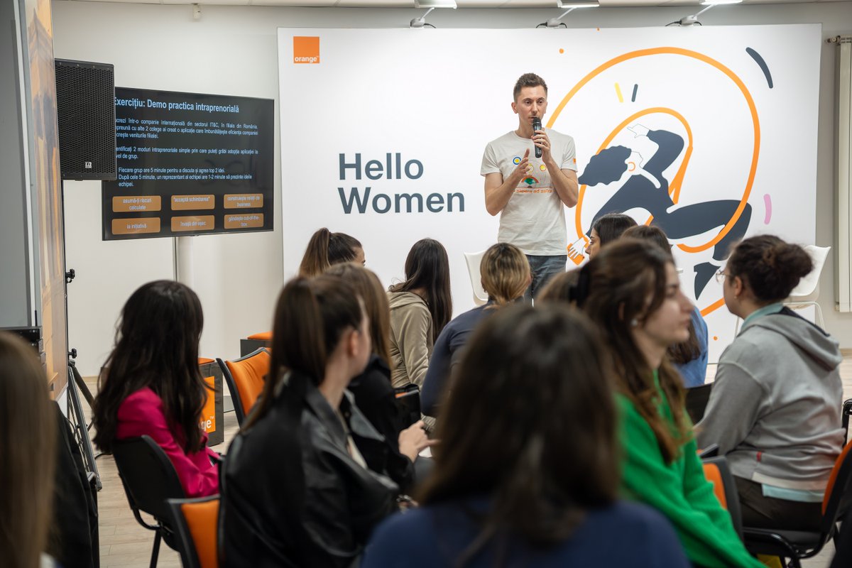 Every day we are proud of the 👩 success at @orange, where ladies in tech have great opportunities to develop & fulfill their passion! We celebrated them & their great capabilities at #HelloWomen event in 🇷🇴, when young talents met🔝leaders, exchanging ideas & fruitful insights!