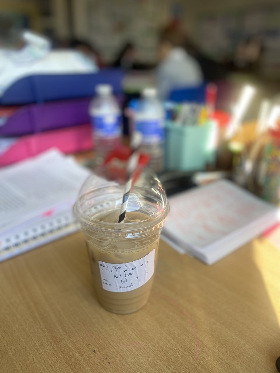 Iced caramel latte delivery this morning 🤩 Day one of the Iced Drinks in our <a href="/brannock_high/">Brannock High School</a> Bistro! It’s a 10/10 from me, well done to our Baristas! ☕️ <a href="/MissJBarrPE/">Miss Barr PE</a>
