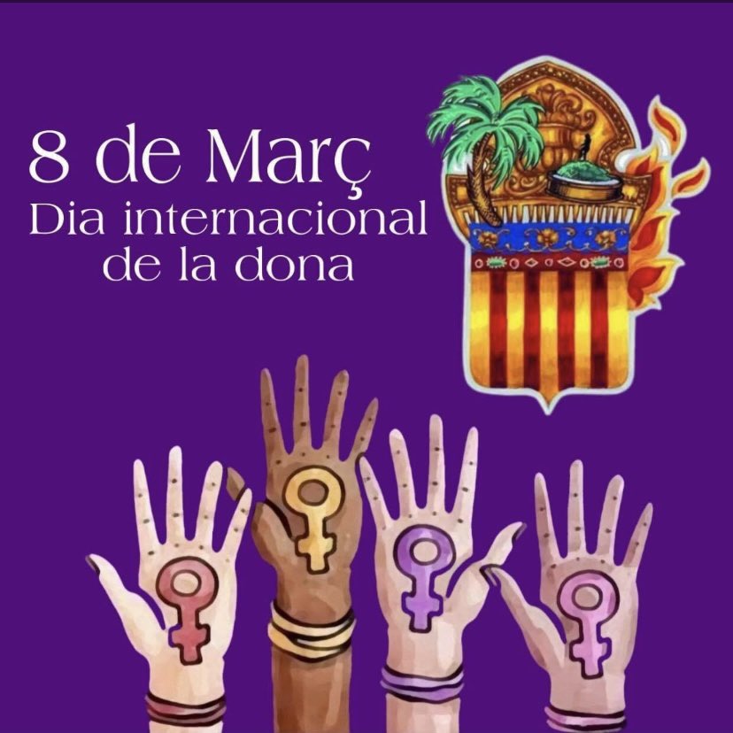 Lluitem tots els dies de l’any per fer de la igualtat entre homes i dones una realitat, amb les mateixes oportunitats i els mateixos drets. Hui, ho cridem encara més fort.
#DiaInternacionaldelaDona 
👩‍🏭👷🏼‍♀️🧕🏼👩🏼‍🌾👩🏼‍🏫👩🏻‍💻👩🏾‍⚕️
La lluita continua. 💪🏻