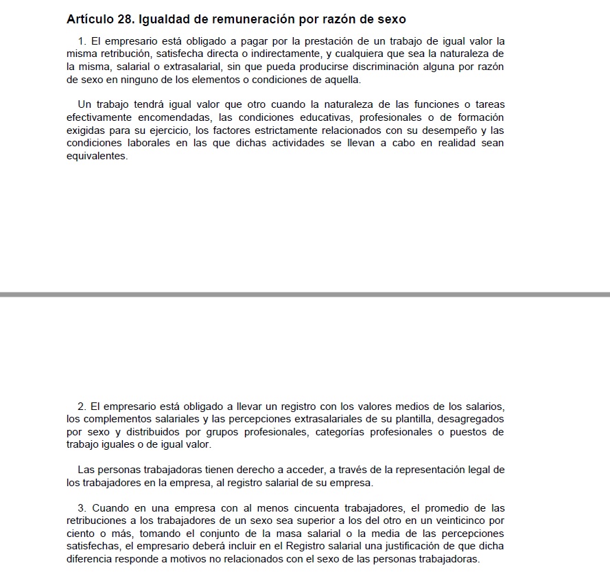 Si el cuñao de tu jefe o encargadillo "te felicita" por el #8Marzo, pregúntale si es por la brecha salarial o por la tremenda desigualdad de género en la promoción profesional. Acto seguido, pídele el registro salarial de la empresa previsto en el art. 28.2 ET: #8M2023