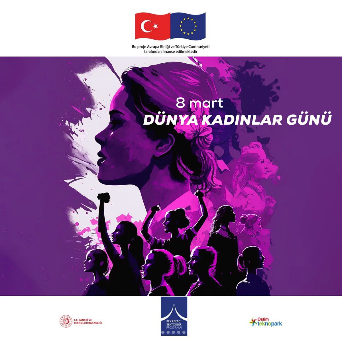 OstimProta's tweet photo. 8 Mart Dünya Kadınlar Günü kutlu olsun!

#rotanızprota #8martdünyakadınlargünü #dünyakadınlargünü #protateknolojiüretimatölyesi #ostimteknopark #prota https://t.co/G5dwLJhp6Q