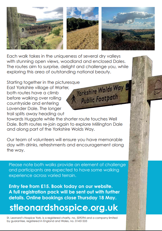 A great day out in the beautiful <a href="/Yorkshire_Wolds/">Yorkshire Wolds</a> for a great cause - why not give it a try?