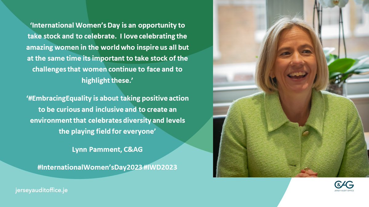 The C&AG has been talking about what #InternationalWomensDay means to her #EmbracingEquality #IWD2023