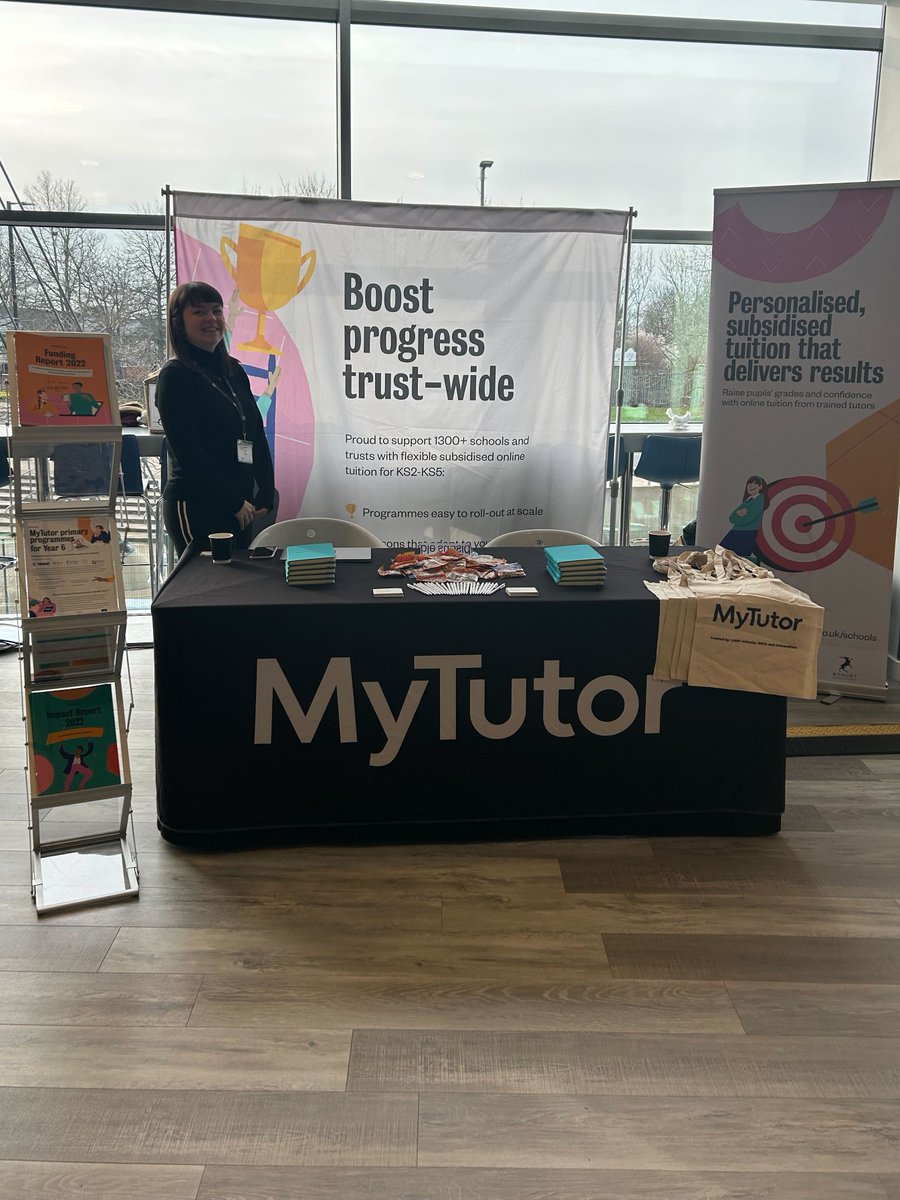 MyTutor's tweet image. Big day today! Cath and Natalie are at the @OptimusEd Growing and Developing a Trust conference in Manchester, equipped with goodie bags and lots of knowledge about the trust-wide benefits of online tuition. Come and have a chat! 
#oeMATs