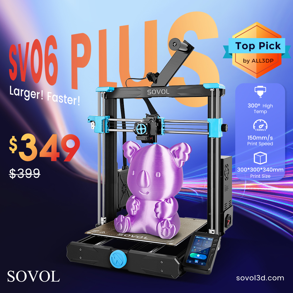 Sovol3d's tweet image. Good News-Sovol SV06 PLUS will be available to be preordered again.🤩
Time: US: 11:00 am EST 9th March / EU: 5:00 pm GMT+1  9th March
Please feel free to go to the product page and click the notify button👉👉sovol3d.com/products/sovol…
#sovol #sovolsv06plus #3dprinter