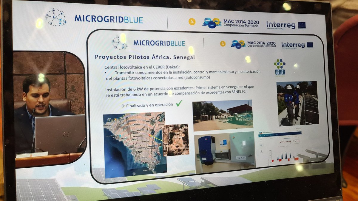 ITCCANARIAS's tweet photo. Presentamos los proyectos piloto de microrredes de autobastecimiento energético desarrollados por el ITC con el proyecto #Microgridblue en #LaGomera y #Senegal https://t.co/1ioJ0HkYNX