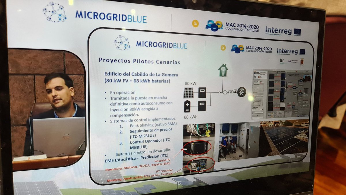 ITCCANARIAS's tweet photo. Presentamos los proyectos piloto de microrredes de autobastecimiento energético desarrollados por el ITC con el proyecto #Microgridblue en #LaGomera y #Senegal https://t.co/1ioJ0HkYNX