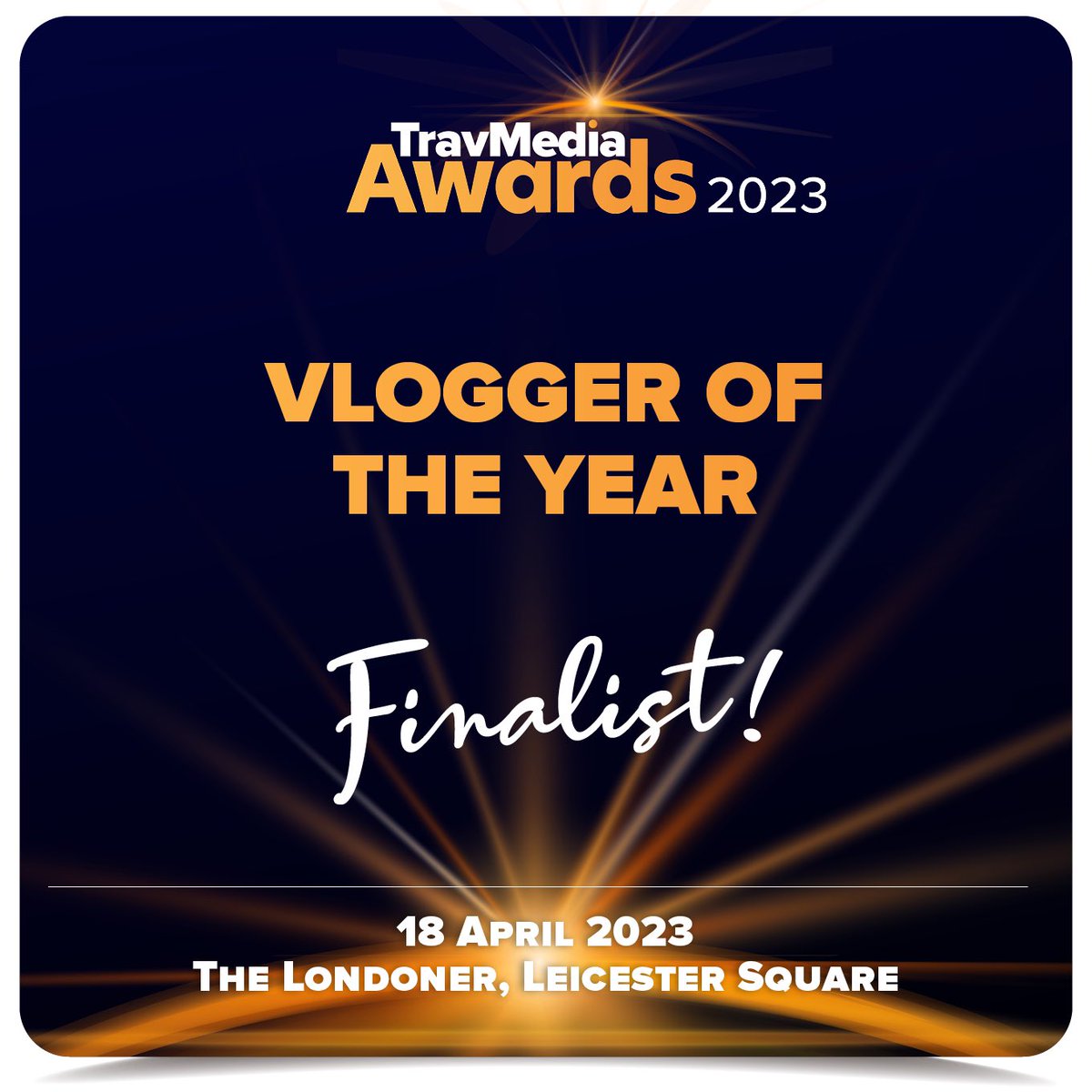 LifeofReillyTV's tweet photo. VERY excited to be named a finalist for next month’s @TravMedia_UK Awards!!! 😍😍 And to be nominated alongside some lovely - and very talented - content creators. 🤩🤩 #travmediaawards https://t.co/tkGJiaFYvL