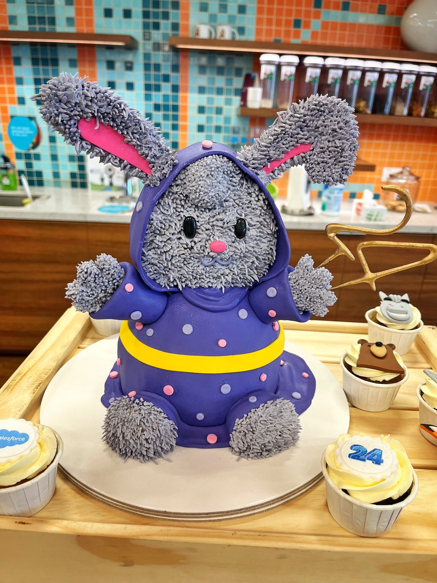 linayongln's tweet photo. Happy 24th Birthday to @salesforce ! We're celebrating Genie cakes and cupcakes 🎉🧁 https://t.co/LMpb34UCKv