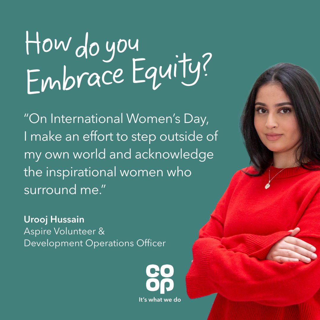 For #IWD2023, <a href="/coopuk/">Co-op</a> colleagues are sharing their stories on how to #EmbraceEquity and champion women in the workplace: coop.uk/3ZJ6CFc
