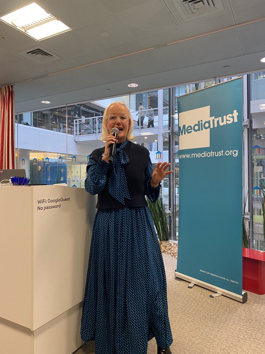 Thank you Sophie Neary of Meta for your inspiring keynote for our Women’s Voices event! You’ve shown us in spades this morning how Courage is Contagious. <a href="/Media_Trust/">Media Trust</a>