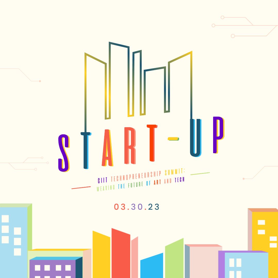 theciitsc's tweet photo. Get ready to boot up your creative juices, CIITzens. 👨‍💻🎨📈

Whether you are in the art or tech industry, we got something for you! 👀 

The CIIT Technopreneurship Summit 2023 is stARTing soon! 

#CIITTechnopreneurshipSummit2023
#Technopreneurship https://t.co/7JrJACrzwt