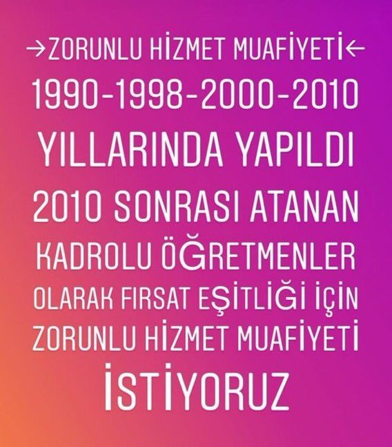 alicelebi0343's tweet photo. @prof_mahmutozer #ZorunluHizmetMuafiyeti
Zorunlu hizmet muafiyeti elzemdir sayın bakanım. https://t.co/WJEOfEWg6F