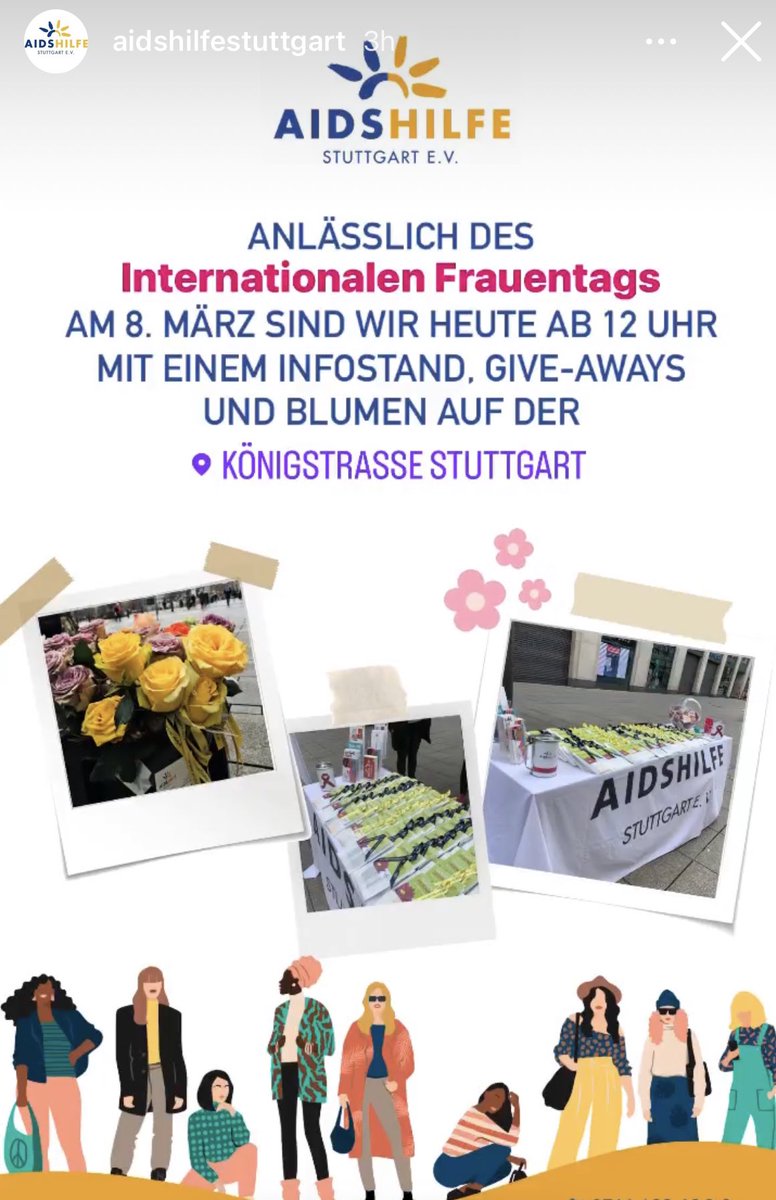 Alles, alles Gute zum #Weltfrauentag 💝 

Wir sehen und ab 12 Uhr auf der #Königsstrasse - ich freue mich auf viele tolle #Frauen und #Gespräche 🙏 #Stuttgart 

Bis gleich 🎉