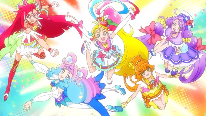 五人揃って! #precure #tokyomx 