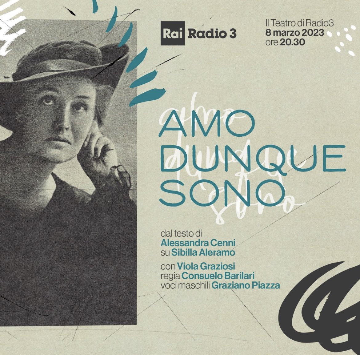 Questa sera alle 20.30 sarò Ambasciatrice per l’8 marzo su <a href="/Radio3tweet/">Rai Radio3</a> con AMO DUNQUE SONO - SIBILLA ALERAMO @AlessandraCenni <a href="/BarilariConsu/">CONSUELO BARILARI</a> <a href="/LauraPalmieri9/">Laura Palmieri</a> <a href="/susannatartaro/">susanna tartaro</a>
