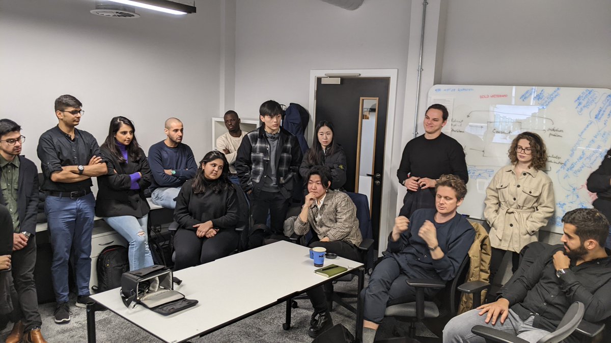 complexurbanism's tweet photo. Thank you @3XN_GXN 's Audun Opdal for the day discussing #NetZero  Architecture and @futurecities with us at the [CPU]lab @complexurbanism &amp; with our students [CPU]ai @CPU_Ai_atelier at @TheMSArch. Great to see  synergies &amp; we will now use 'dillemma'. Open lecture vid here soon https://t.co/F0o9sjaxql