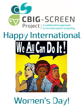 Happy #InternationalWomensDay from all of us at the @CbigScreen project! 

#EndCervicalCancer #CervicalCancerFreeFuture #CervicalCancerAwareness #screening #ScreeningEquity #H2020 #EUCancerPlan #EUHealthResearch #HPV #prevention #HealthUnion