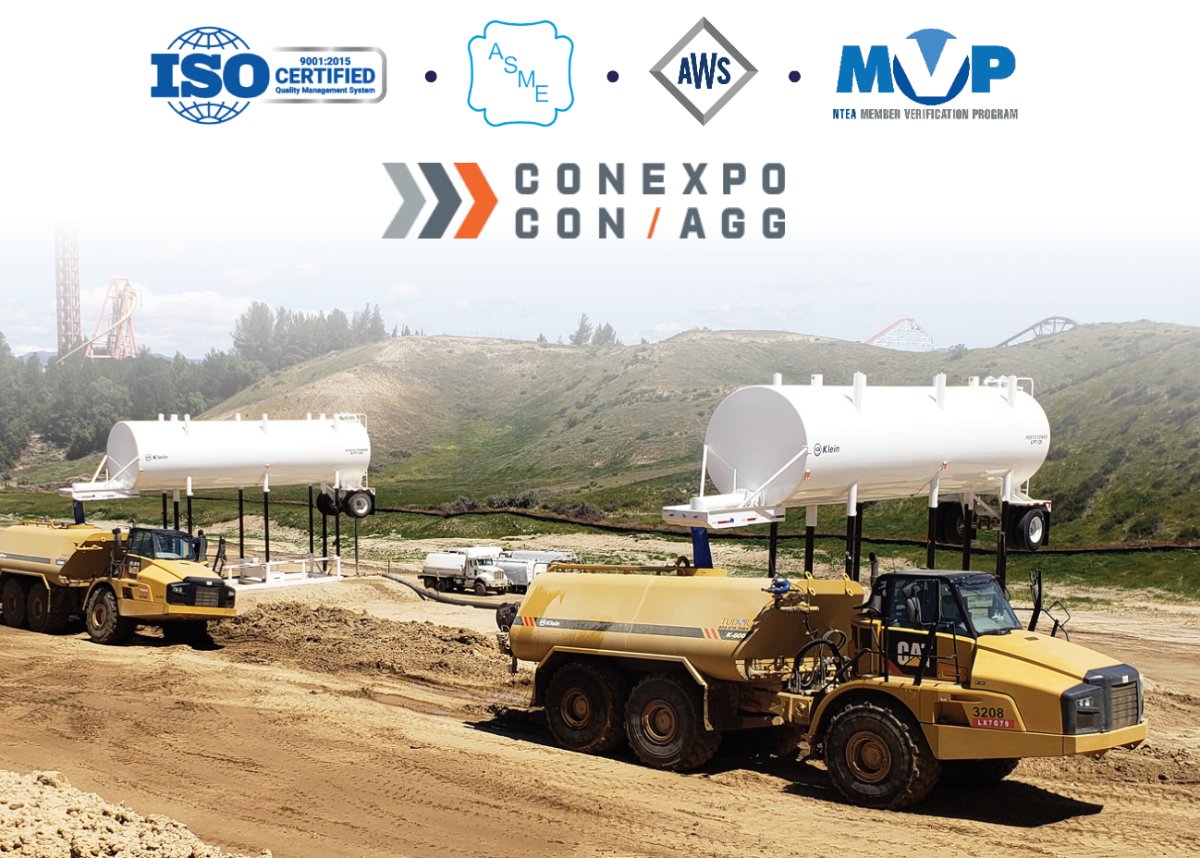 klein_products's tweet photo. #ConExpo2023 is next week & there’s still time to plan a visit to the #KleinProducts booth (W40401) in the West Hall. Add us to your planner! We’re looking forward to discussing your equipment needs. https://t.co/khQ6oHSSgY #traptank #leadership #watertank #watertower https://t.co/vl0qnM3A07