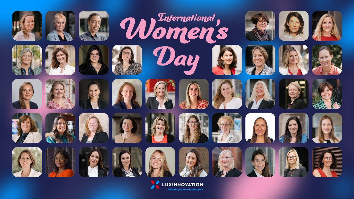 Luxinnovation's tweet photo. A big shout out to our female employees, who represent 49% of @Luxinnovation's workforce. An exemplary record for the national #innovation agency that continues to #EmbraceEquity-the theme of this year 

You are the source of power and strength 💪
Happy International Women's Day! https://t.co/v6ETyBO5Rv
