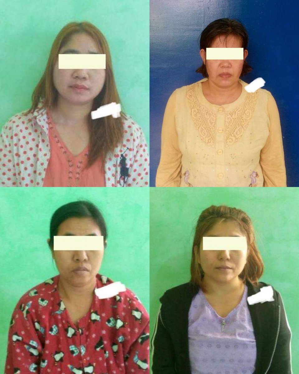 TheChindwin's tweet photo. Four women were reportedly arrested on Tuesday in Taningtharyi town of Myeik district in Taningtharyi region, southern Myanmar. https://t.co/gyahyxyVvq