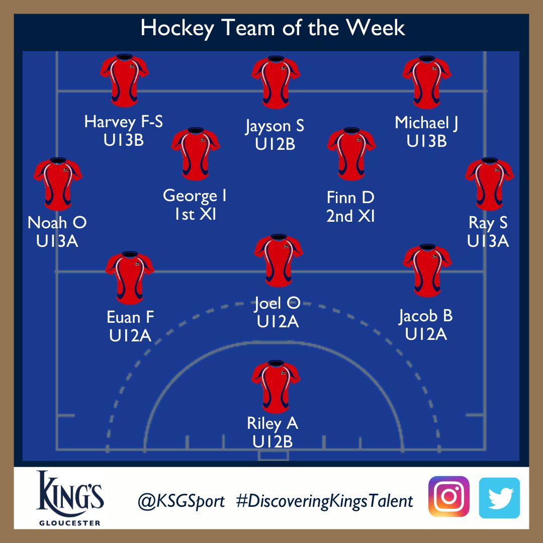 KSGSport's tweet photo. Congratulations to this week's Hockey Team of the Week ๐
#KingsHockey #DevelopingKingsTalent #Believe2achieve https://t.co/QAyr7JSmJf