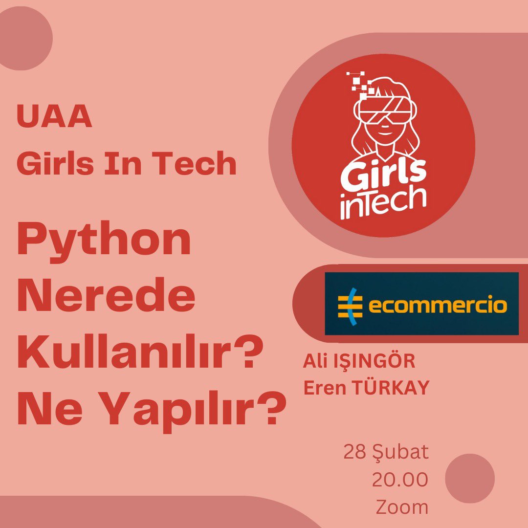 28 Şubat akşamı Hazırlık Sınıfı velilerimizden Alparslan Cemail Batuk'un desteği ile Python dilinin güçlü yanları, nasıl ve nerelerde kullanıldığına yönelik bir oturum yapıldı.Bu etkinliğin ikinci bölümü okulumuzda, çalıştay şeklinde düzenlenecektir. #uaagirlsintech #girlsintech