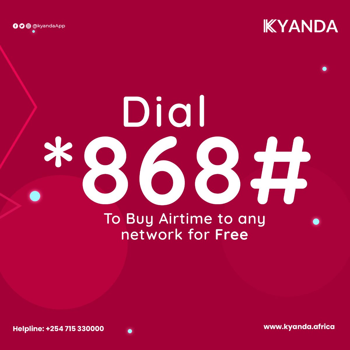 PeryMemo's tweet image. Dial *868# and follow prompts to buy airtime for free to any network
#FastLoadLaunch