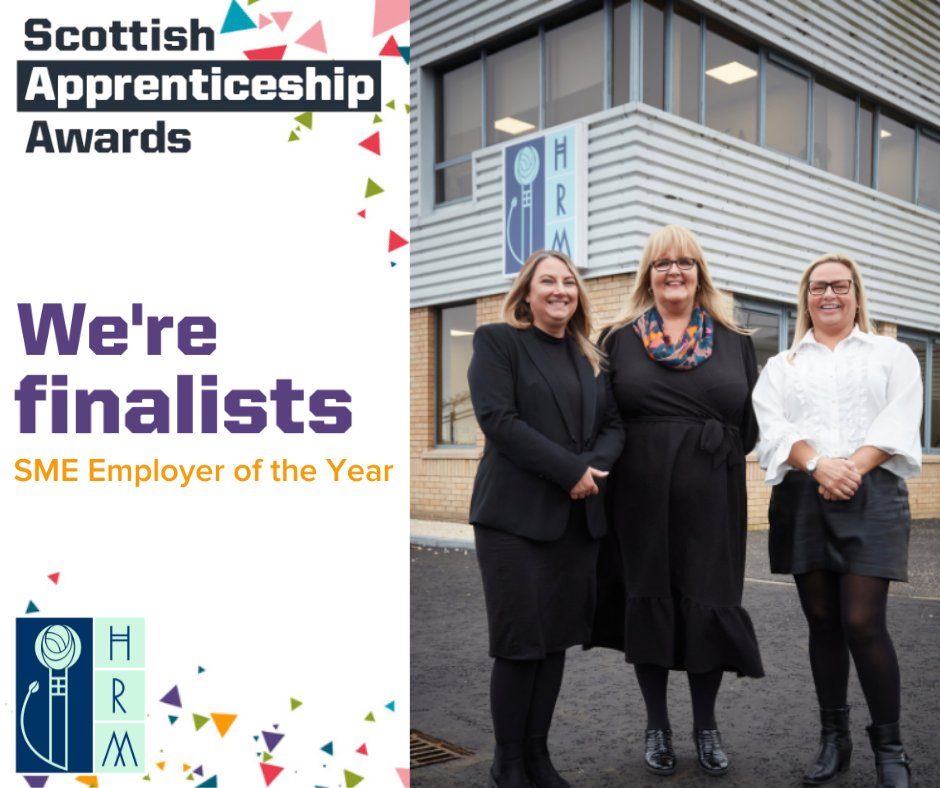 We're finalist's of the SME Employer of the Year Award for the Scottish Apprenticeship Awards 💙

This award recognises the commitment to apprenticeships from SME Employers which is sponsored by SQA

#HRM #Homecare #WeCare #CareAboutCare #MoreToCare #ScotAppAwards #ScotAppWeek23