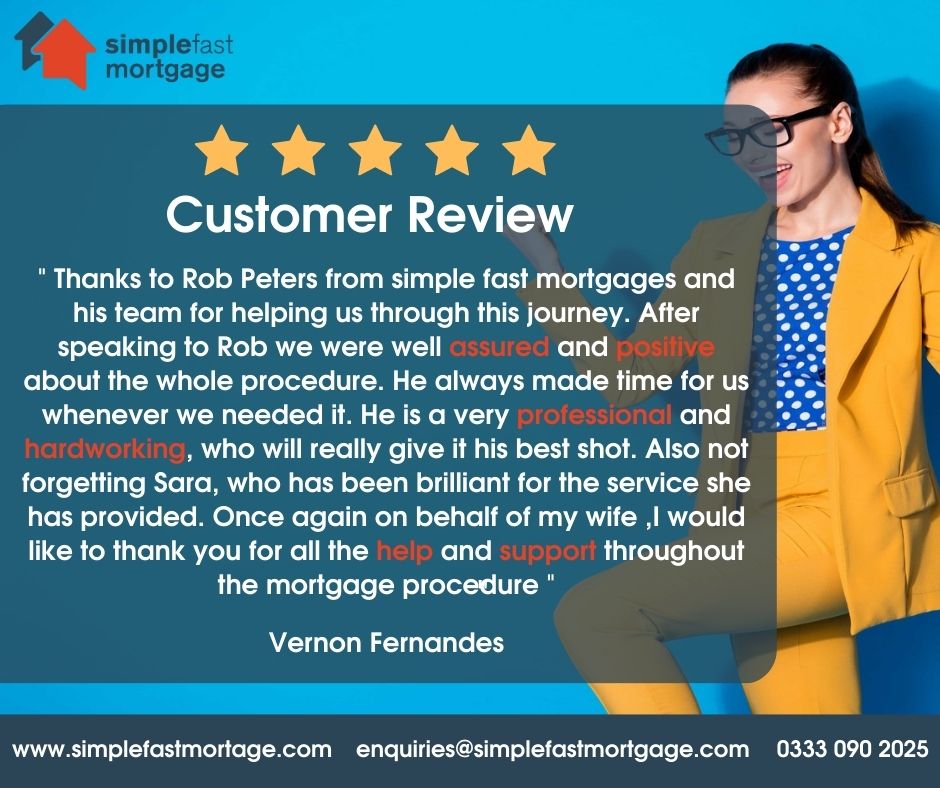 simplefastmort's tweet image. "After speaking to Rob we were well assured and positive about the whole procedure."

Thank You, Vernon!

☎️ 0333 090 2025
💻 enquiries@simplefastmortgage.com
🌐 bit.ly/3rZ67ch

#googlereviews #5starreview #simplefastmortgage #complexmortgages #property #ukproperty