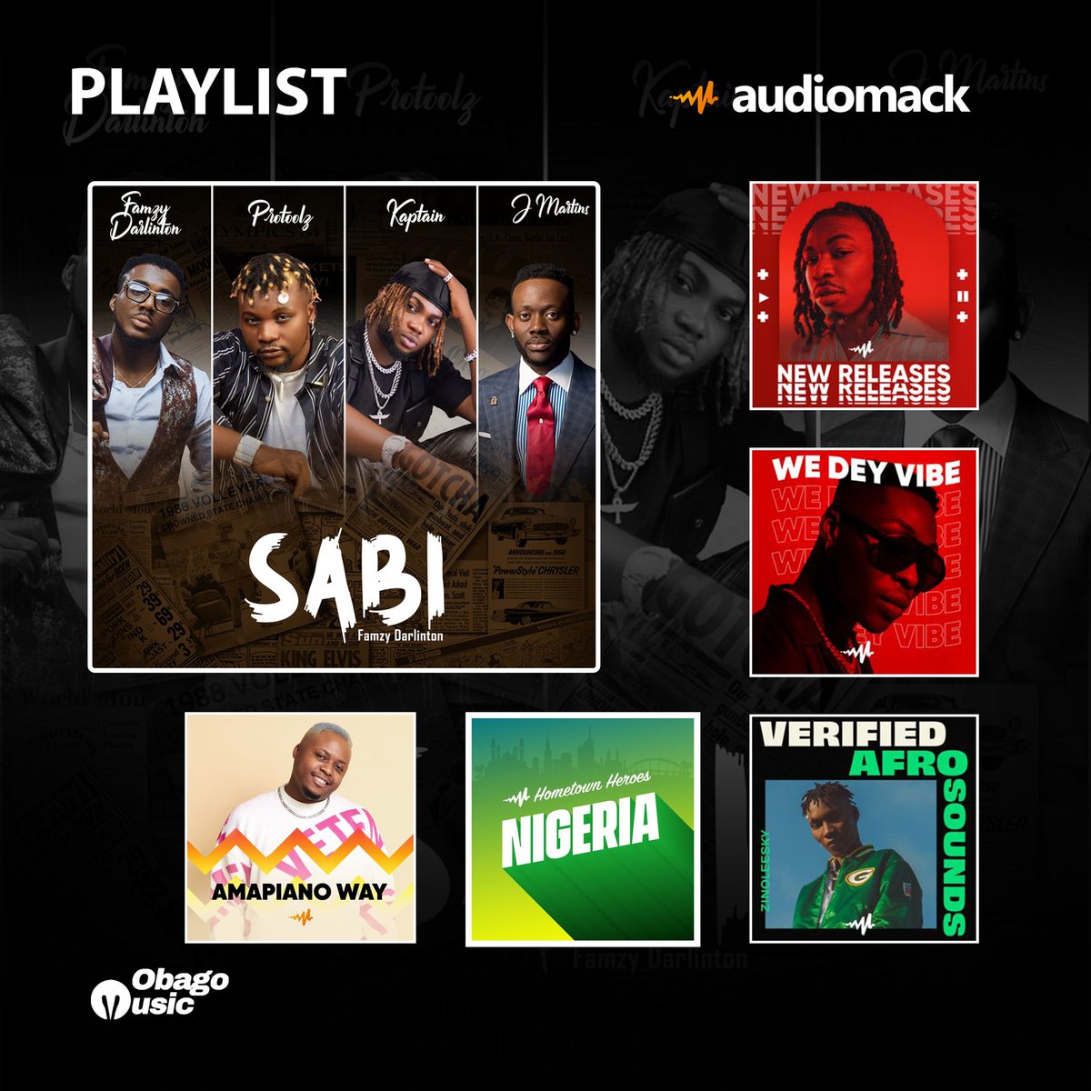 obagomusic's tweet photo. Sabi by @famzy_official ft @officialprotoolz X @kaptaingram &amp; @officialjmartins is Out now on all platforms.. Trending &amp; Playlisted on @audiomack
&amp; @BoomplayNigeria
https://t.co/lnqcbuCKRf
#DistributedByOBAGOMedia https://t.co/fe9jeDb9OU