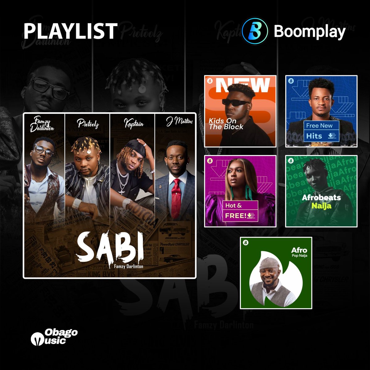 obagomusic's tweet photo. Sabi by @famzy_official ft @officialprotoolz X @kaptaingram &amp; @officialjmartins is Out now on all platforms.. Trending &amp; Playlisted on @audiomack
&amp; @BoomplayNigeria
https://t.co/lnqcbuCKRf
#DistributedByOBAGOMedia https://t.co/fe9jeDb9OU