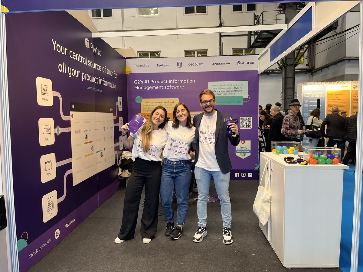 En el stand H06 con el equipo de <a href="/Plytix/">Plytix</a> y sus soluciones para gestionar datos de productos.

#pim #productinformationmanagement #eShowBCN23