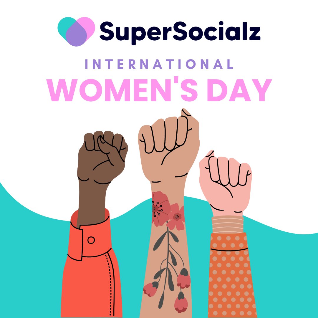 SuperSocialz's tweet photo. Today we celebrate International Women's Day, a day to recognise and honour the contributions of women around the world!💪👩 

#InternationalWomensDay #WomensHistoryMonth #GenderEquality #WomenEmpowerment #Feminism #EqualityForAll https://t.co/SLY7PqqNGw