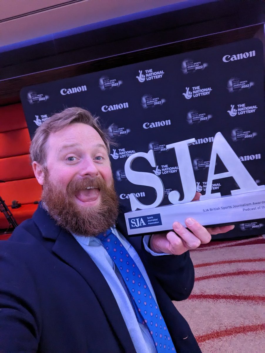That's 'award winning' podcast producer, thank you very much. #SJA2022