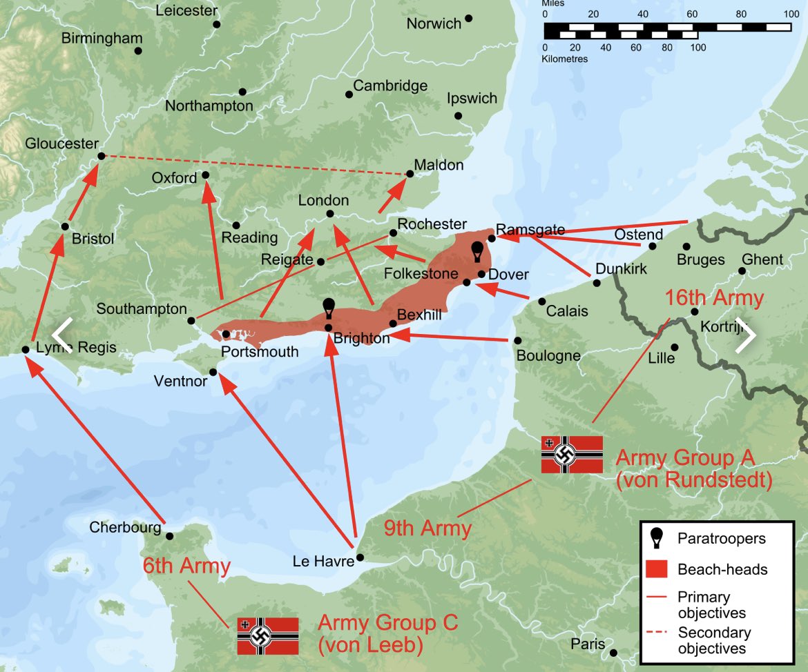 Hmmm @GaryLineker drawing comparisons to the Nazis makes sense. After all they did plan to send about 100,000 men across the channel to invade & occupy. #operationsealion 

the “refugees” and smuggling gangs have only managed about 90,000. #SuellaBraverman