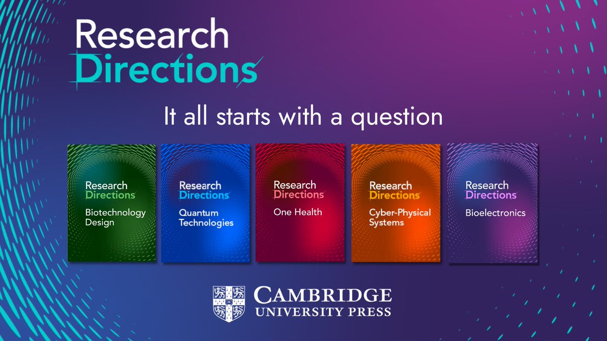 CUP_RDirections's tweet photo. Did you know there are currently 5 #openaccess journals in the #ResearchDirections series- find out more here:
➡️https://t.co/I8VE1WtdYJ
🔵#RDQuantumTechnologies
🔴#RDOneHealth
🟢#RDBiotechnologyDesign
🟠#RDCyberphysicalSystems
🟣#RDBioelectronics
#openresearch https://t.co/9RdPqLbdDI