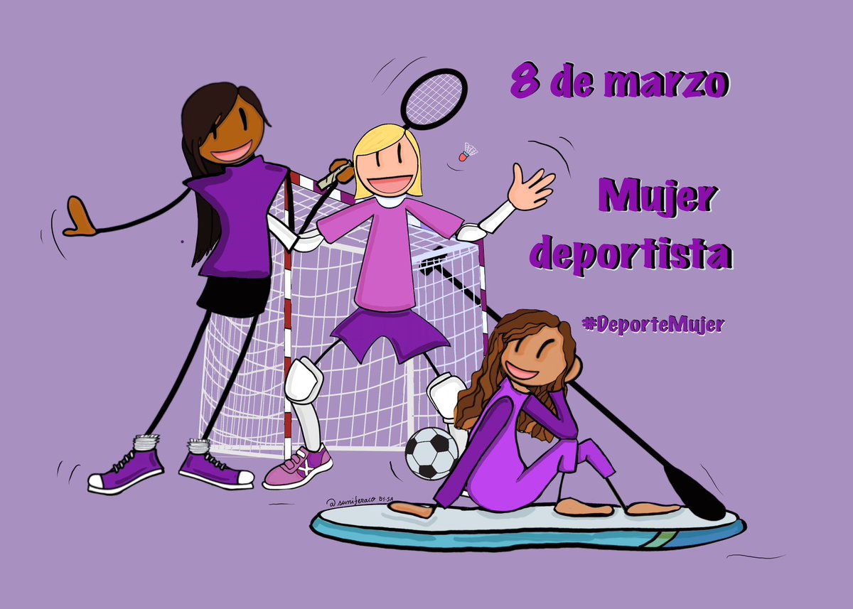 suniferaco's tweet photo. #8Marzo #DiaInternacionalDeLaMujer Este año rindo homenaje a la mujer deportista. #mujerdeporte A las que practican, a las que le gusta, a la que le dan visibilidad @AnaJoseCancio #campeonas haciendo podium en nuestra sociedad. https://t.co/6jhOox8fKK