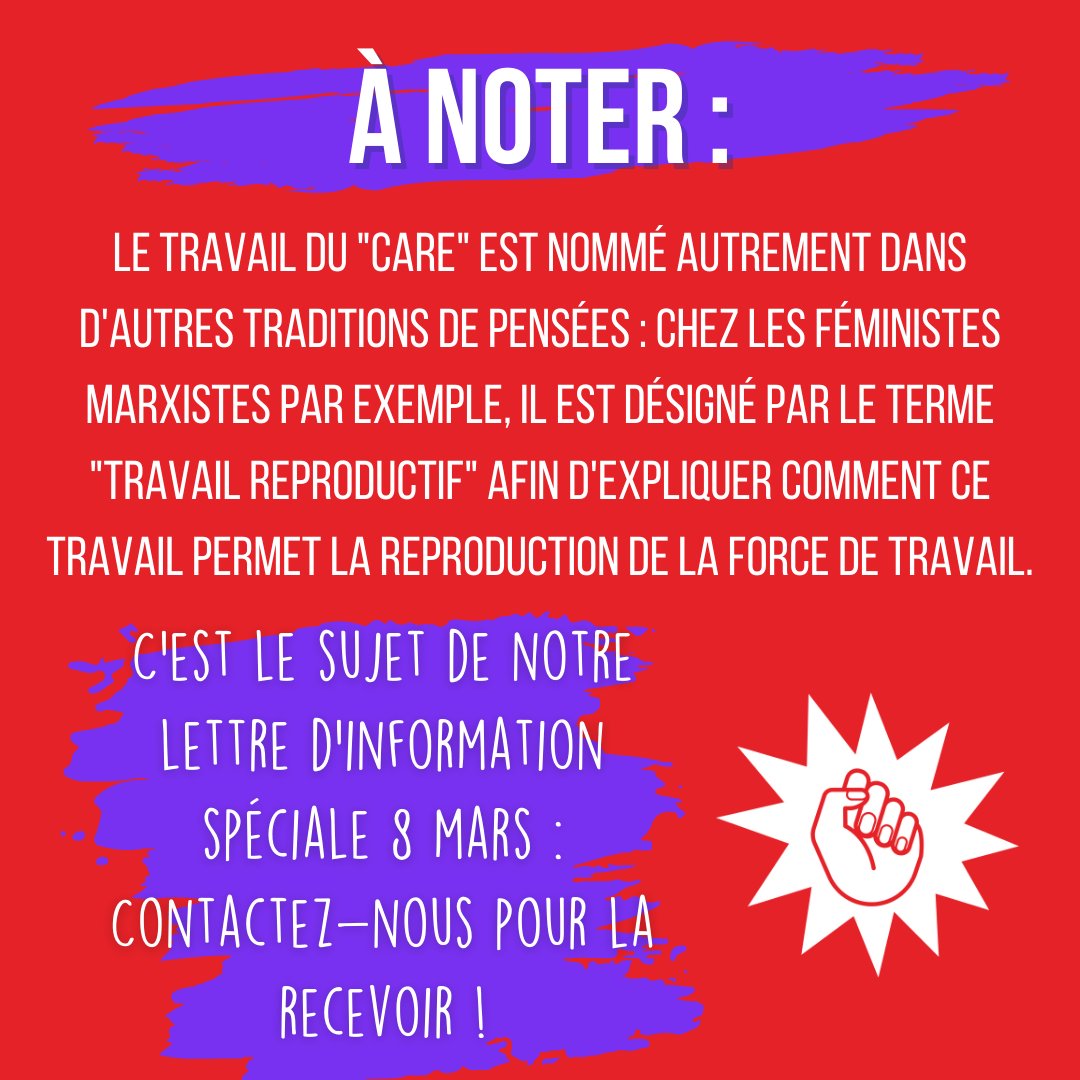 a_travailleuses's tweet image. Pour recevoir notre newsletter sur le travail du "care", contactez-nous ! (associationtravailleuses@gmail.com) #travailducare #carework #careworkiswork