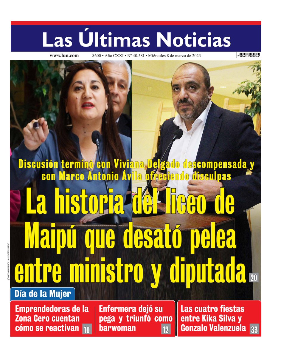 ojodelmedio's tweet photo. 🧵 Este año LUN ha llevado 9 portadas políticas. Los criterios son 2:
- Si se trata de políticos oficialistas, tienen que estar metidos en problemas de algún tipo.
- Si son opositores, tienen que ser víctimas de algo o hacer alguna denuncia.
Aquí los primeros ejemplos. https://t.co/pPlQFy7c9o