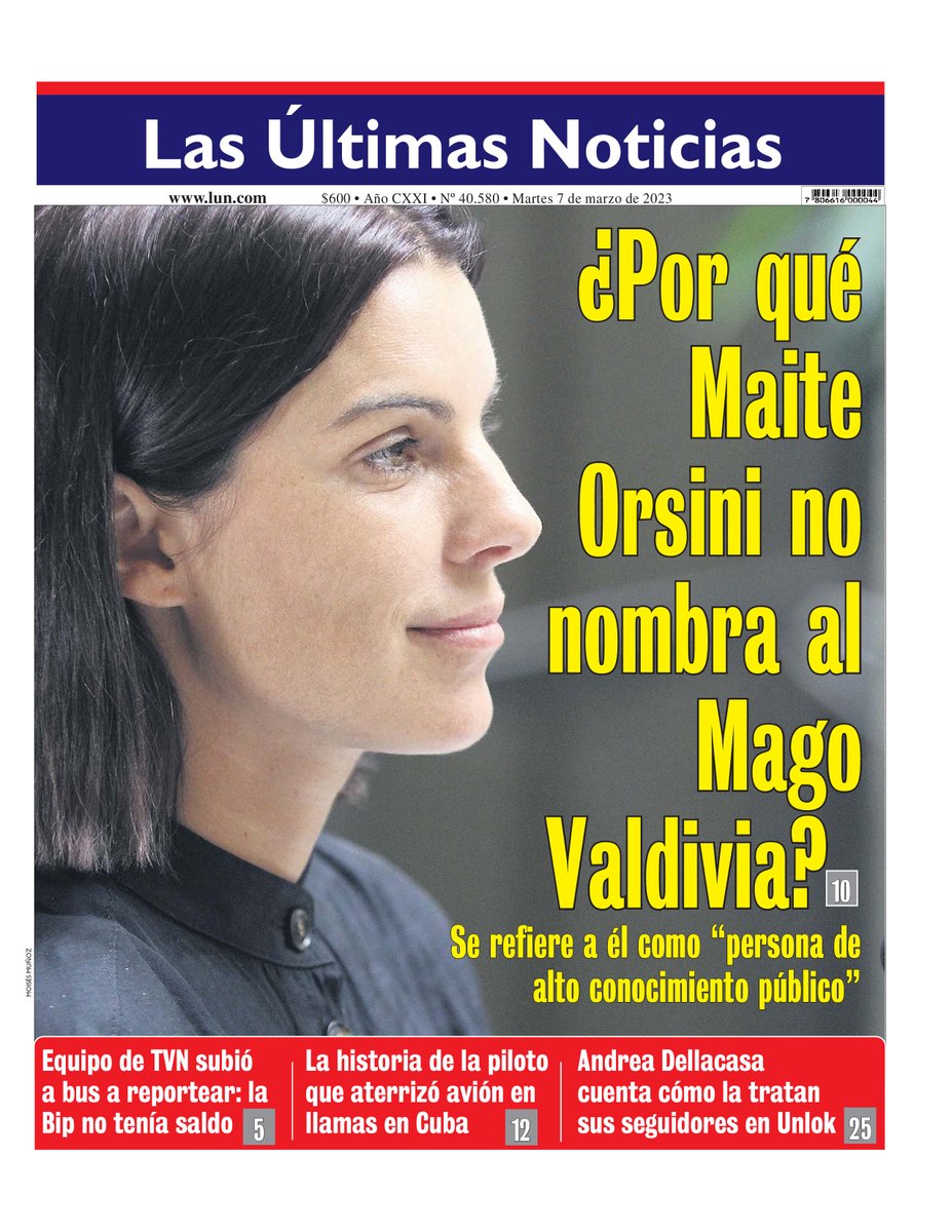 ojodelmedio's tweet photo. 🧵 Este año LUN ha llevado 9 portadas políticas. Los criterios son 2:
- Si se trata de políticos oficialistas, tienen que estar metidos en problemas de algún tipo.
- Si son opositores, tienen que ser víctimas de algo o hacer alguna denuncia.
Aquí los primeros ejemplos. https://t.co/pPlQFy7c9o