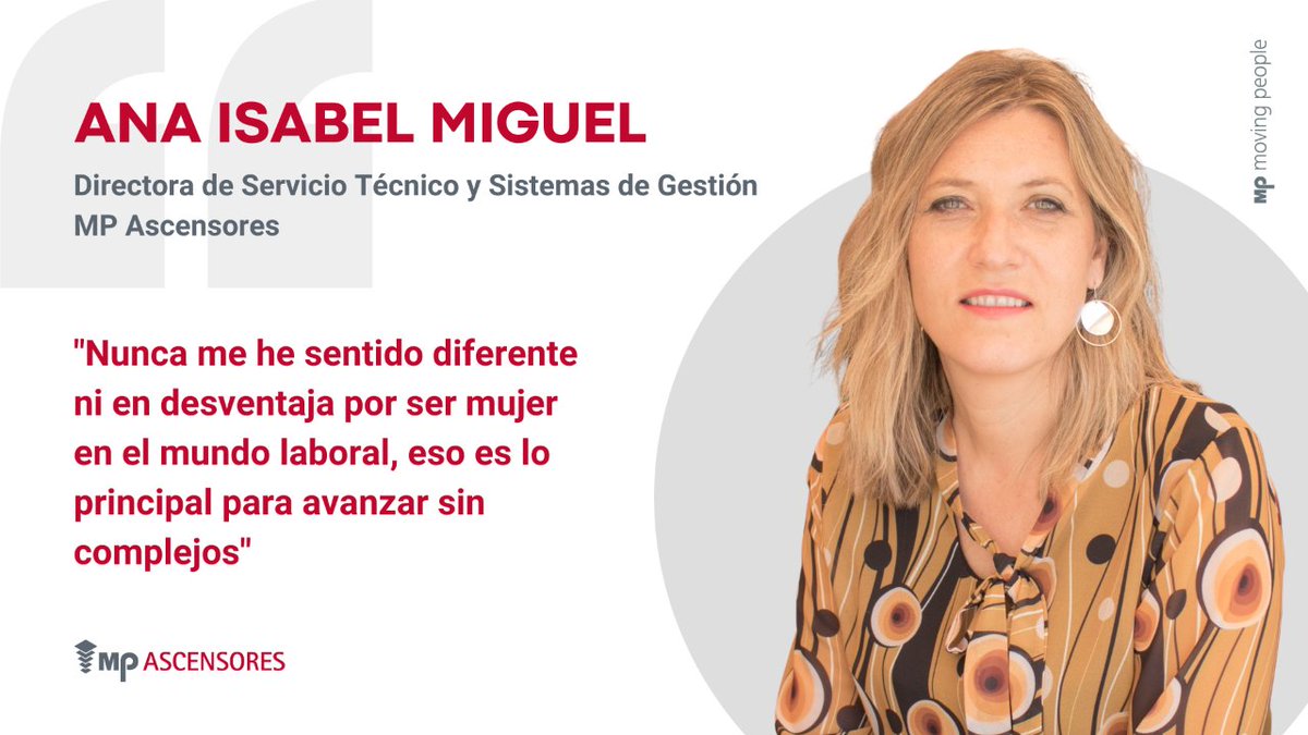 mpascensores's tweet photo. ¡Feliz #DíaInternacionaldelaMujer!💜
Por la #igualdad de #oportunidades para todos
⚙️Cada vez más ingenieras, técnicas y operarias contribuyen a aumentar la representación de #mujeres en nuestro sector
🔗https://t.co/s38fQbW3za
#movingpeople #ascensores #mpway #8M2023 #8Marzo https://t.co/Qbd4tEQNfs