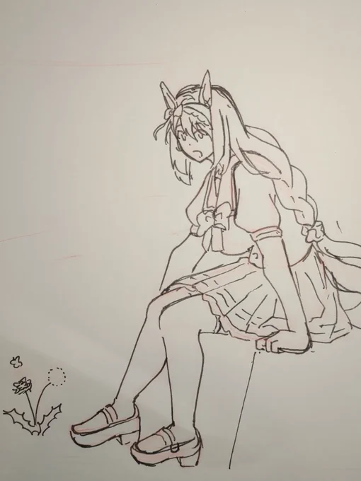 #作画カロリーの低い作品を上げようぜザ・落書きという感じ 