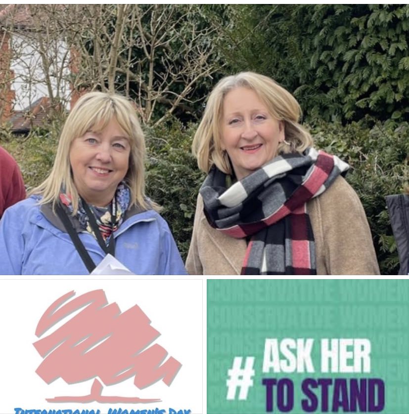 cheadle_tories's tweet photo. This international Women’s day we celebrate all of the great women involved with our local association team including our MP Mary Robinson and Deputy Mayor of Stockport and Bramhall North Councillor Linda Holt @parlezbien https://t.co/A3wRZ7WSHV